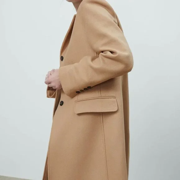 Zara Manteco Wool Blend Coat - Picture 9 of 11